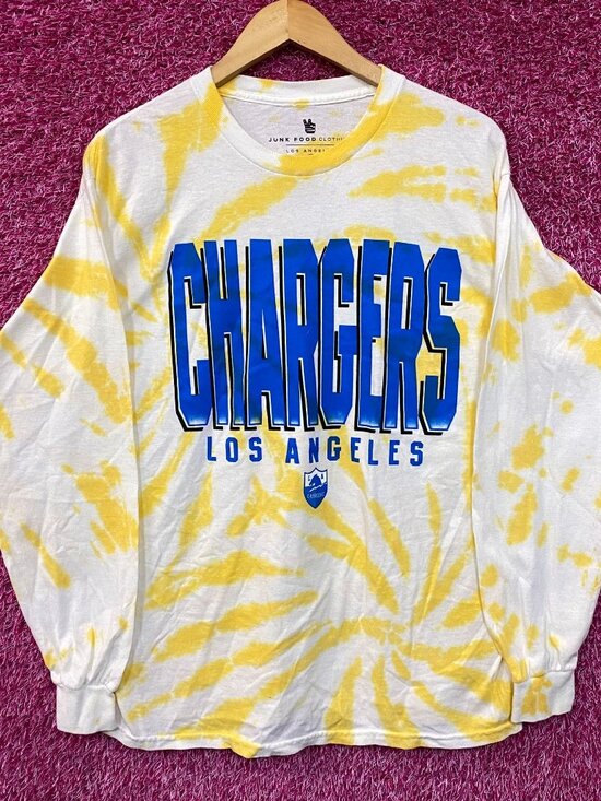 NFL Franchise AFC West Los Angeles Chargers Tie-Dye Long Sleeve Medium - Picture 1 of 4